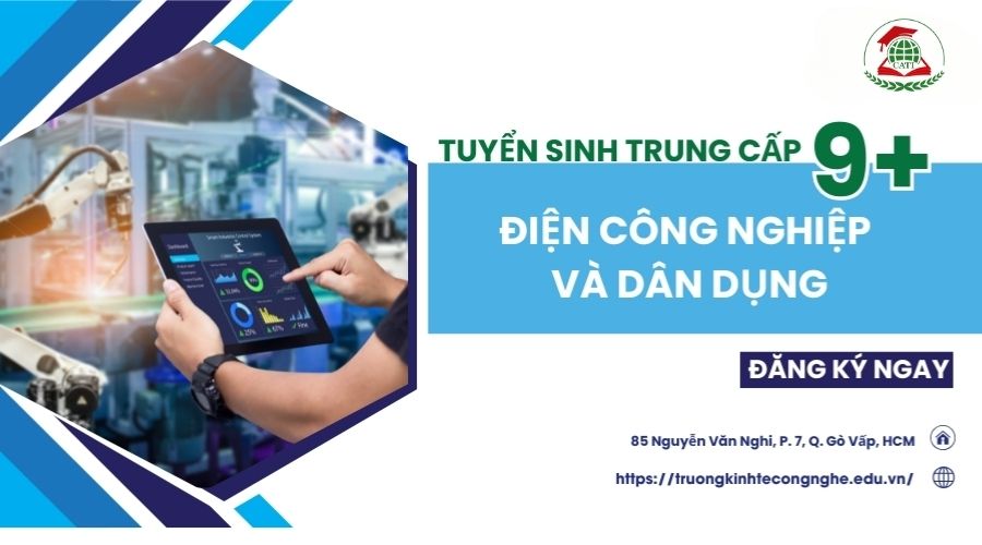 tuyển sinh Trung cấp Điện công nghiệp và dân dụng