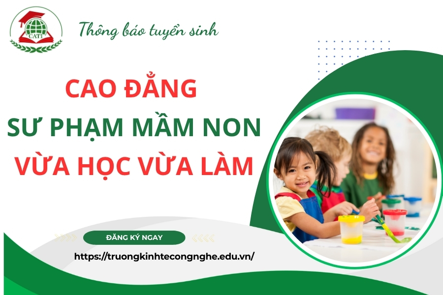 Tuyển sinh Cao đẳng Sư phạm mầm non vừa học vừa làm mới nhất - [Xét tuyển liên tục]