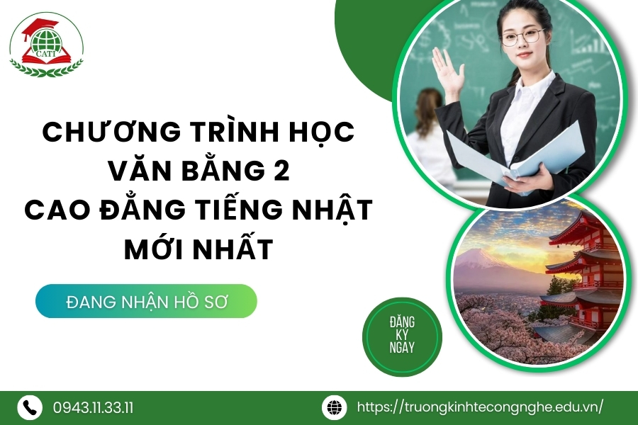 Chương trình học Văn bằng 2 Cao đẳng tiếng Nhật mới nhất