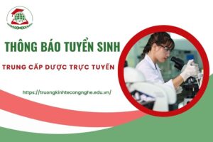 Thông báo tuyển sinh Trung cấp Dược trực tuyến
