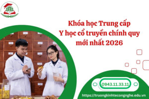 Khóa học Trung cấp Y học cổ truyền chính quy mới nhất 2026