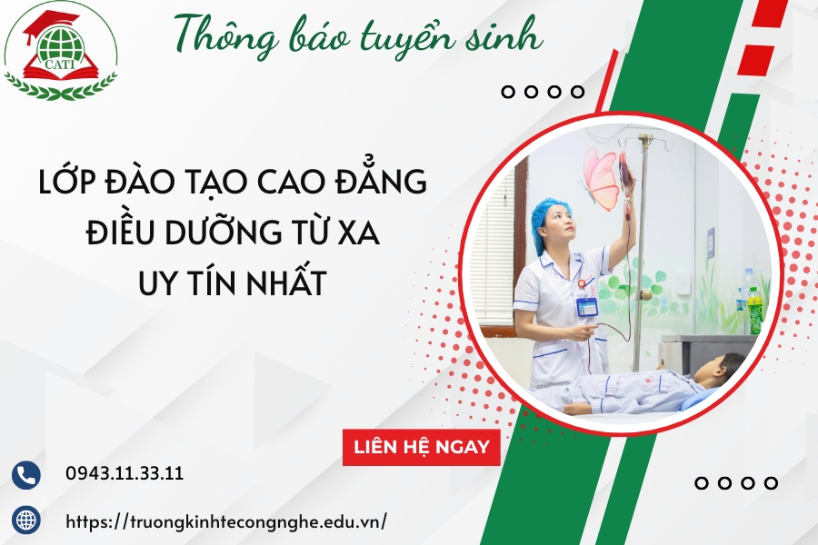 Lớp đào tạo Cao đẳng Điều dưỡng từ xa uy tín nhất