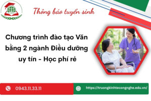 Chương trình đào tạo Văn bằng 2 ngành Điều dưỡng uy tín - Học phí rẻ