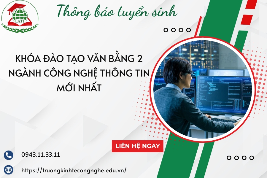 Khóa đào tạo Văn bằng 2 ngành Công nghệ thông tin mới nhất