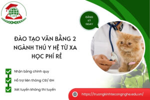Đào tạo Văn bằng 2 ngành Thú y hệ Từ xa - Học phí rẻ