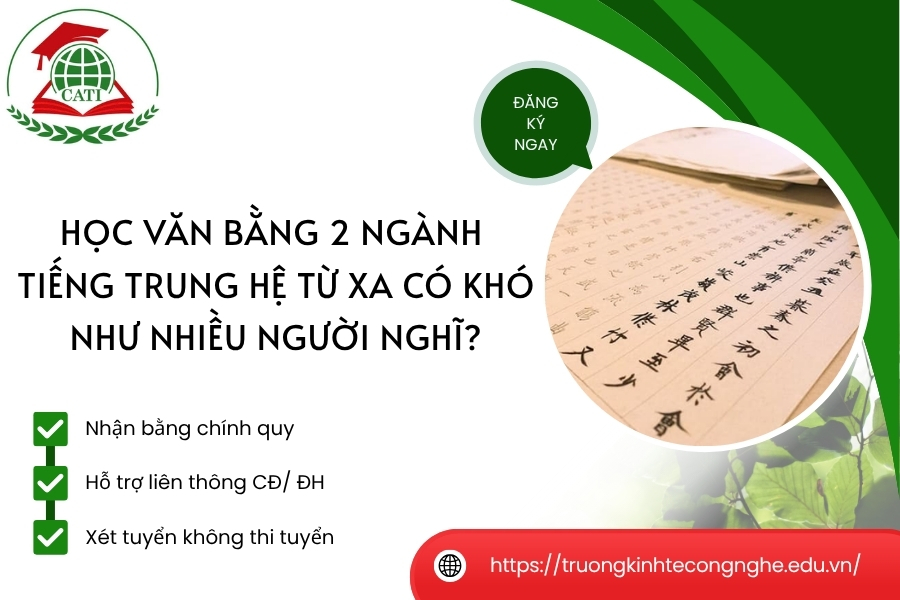 Học Văn bằng 2 ngành Tiếng Trung hệ Từ xa có khó như nhiều người nghĩ?