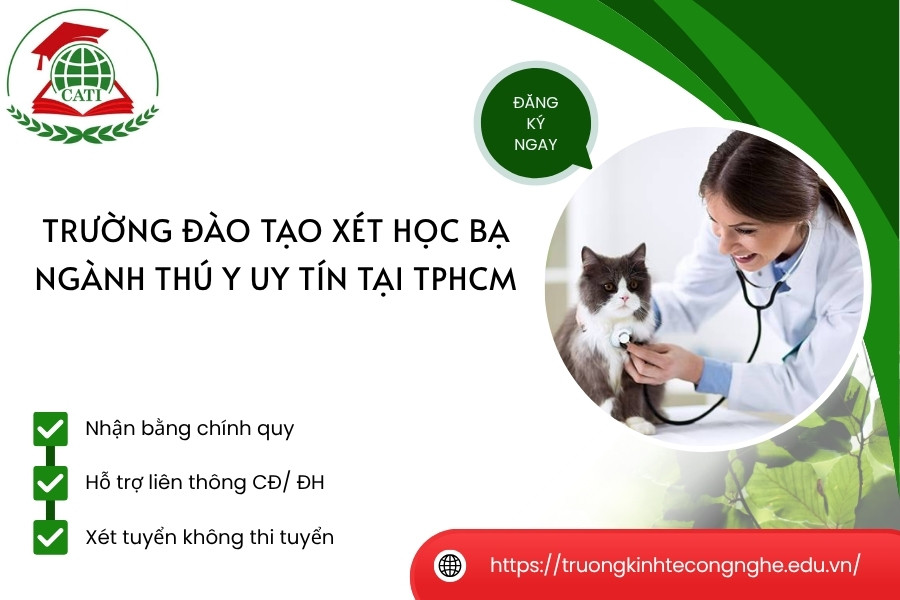 Trường đào tạo xét học bạ ngành Thú y uy tín tại TPHCM