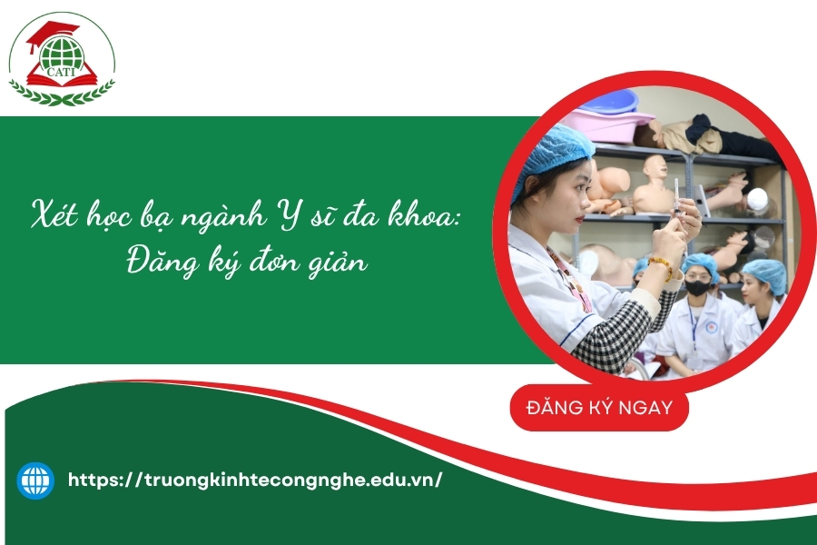 Xét học bạ ngành Y sĩ đa khoa: Đăng ký đơn giản